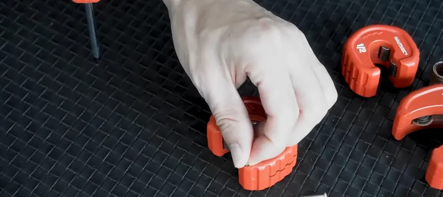 Close-up of a plumbing specialty tool in use for Plumbing Services in Lakewood, CA