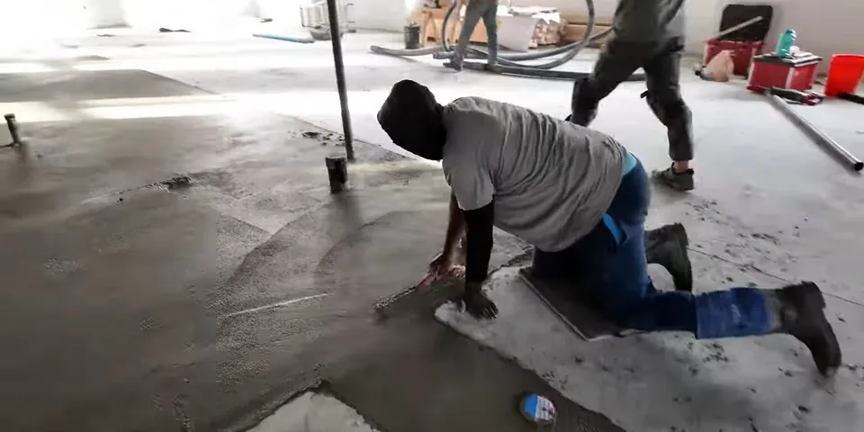 Floor drain rough-in work on a commercial concrete slab for Plumber in Signal Hill, CA