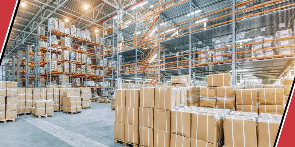 Large warehouse interior used for commercial plumbing service for Plumber in Cypress, CA