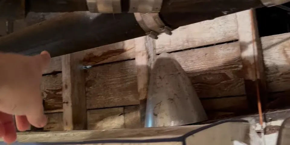 Old cast iron drain pipe with corrosion and scaling for What Type of Pipes Are in Most Lakewood, CA Homes?