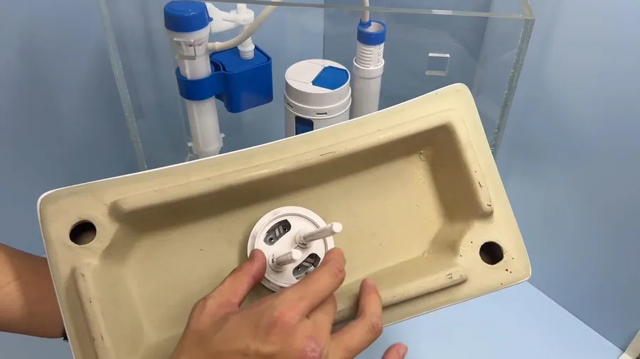 Toilet tank flush mechanism and new seal kit for Toilet Repair & Replacement in Lakewood, CA