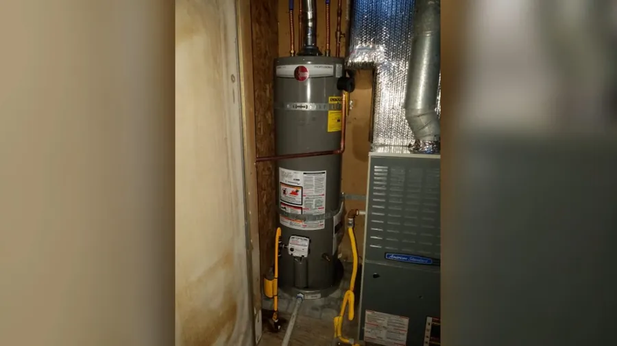 Water heater installed in a garage utility area for Water Heater Installation & Replacement in Lakewood, CA